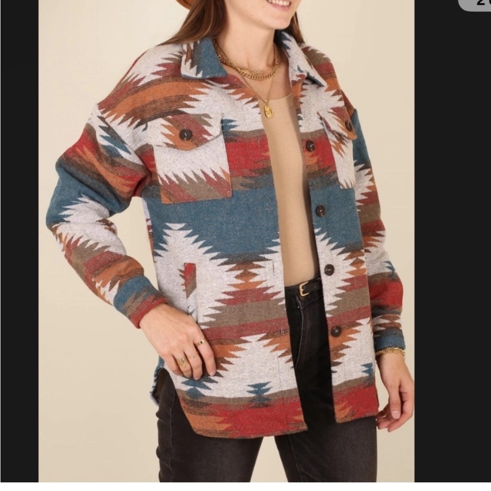 Thread & Supply Multicolor Patterned Jacket - image 1